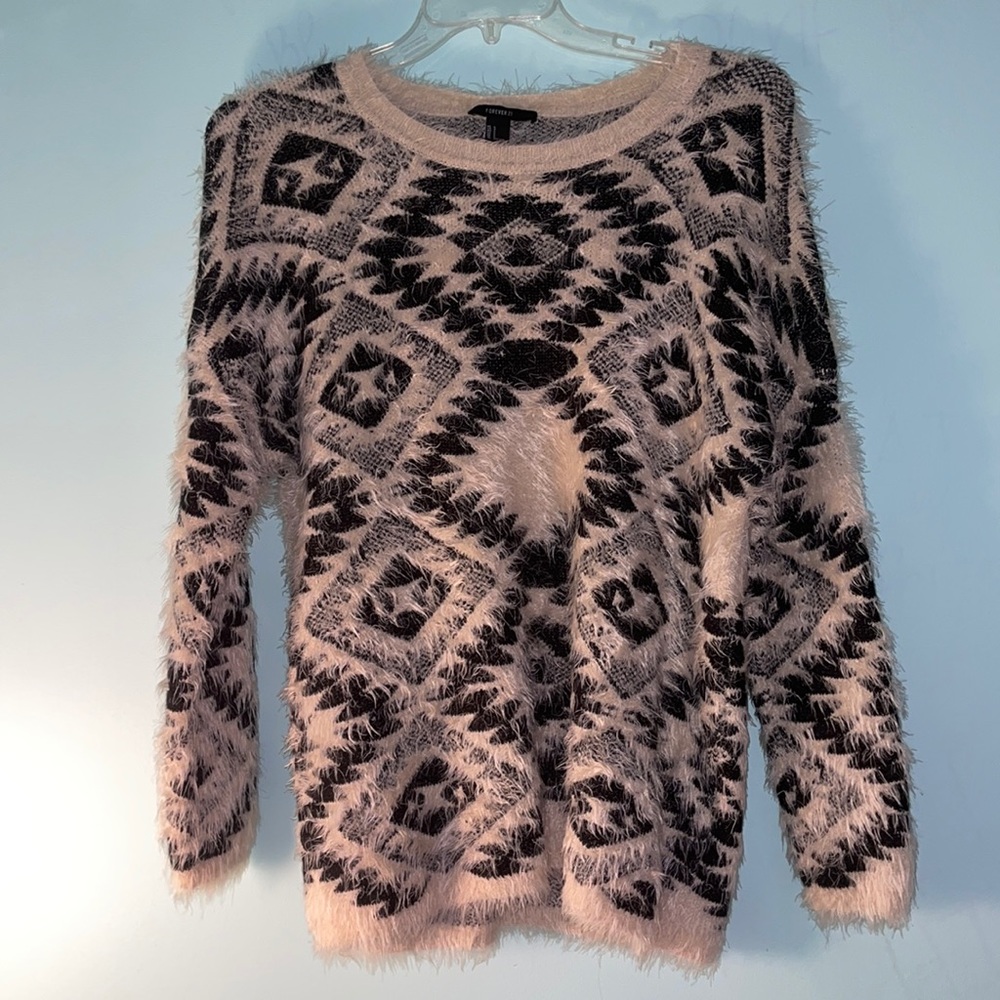Forever 21 Fuzzy Knit Sweater